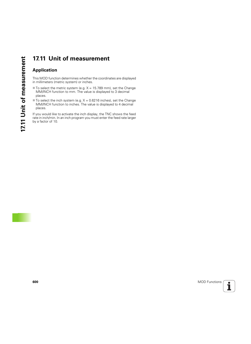 11 unit of measurement, Application | HEIDENHAIN iTNC 530 (60642x-04) ISO programming User Manual | Page 600 / 664