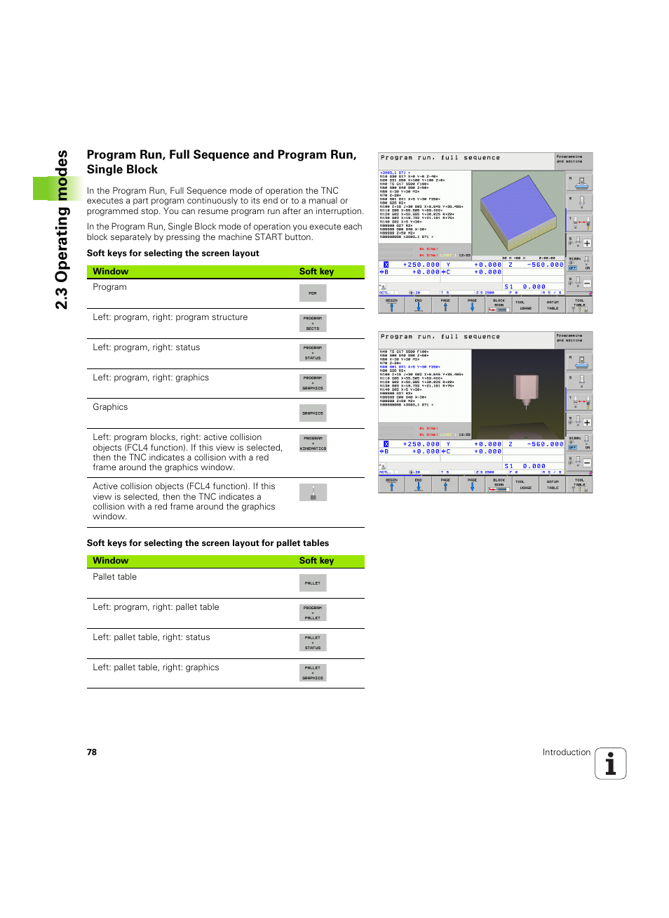 3 oper ating modes | HEIDENHAIN iTNC 530 (60642x-04) ISO programming User Manual | Page 78 / 664
