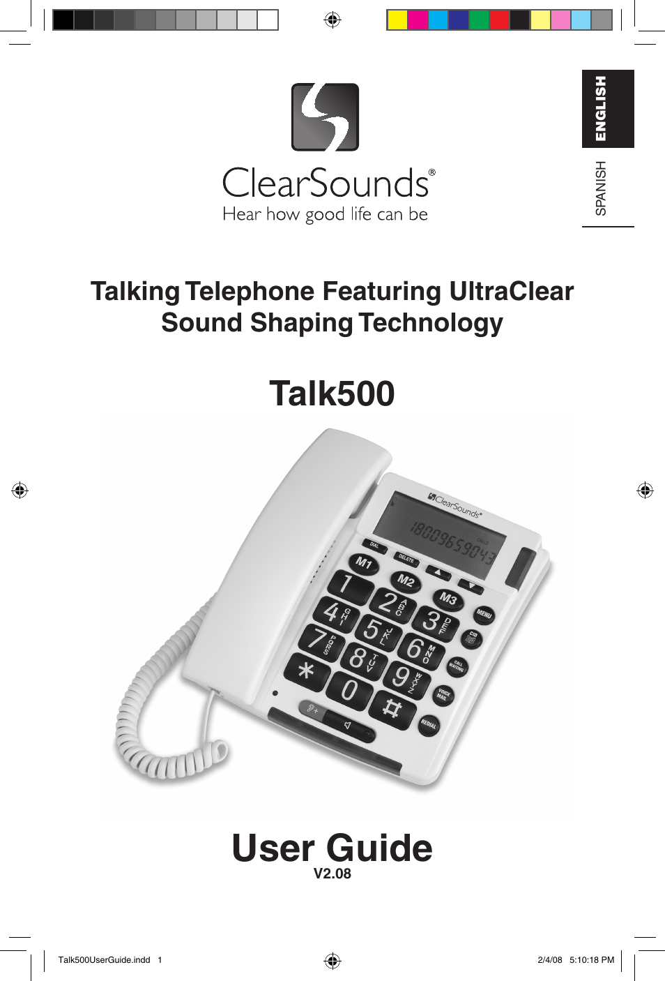 ClearSounds TALK500 User Manual | 32 pages