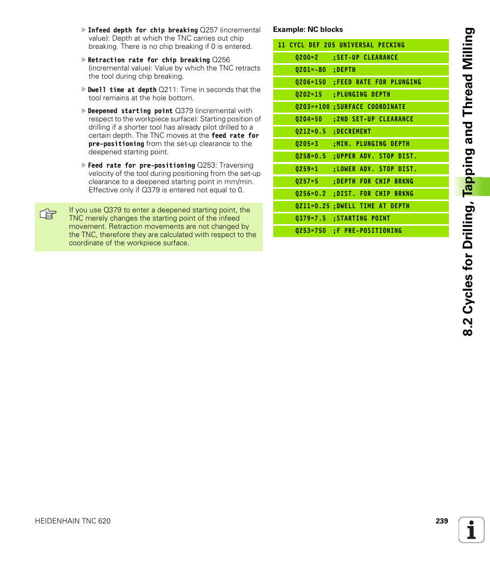 HEIDENHAIN TNC 620 (340 56x-01) User Manual | Page 239 / 539