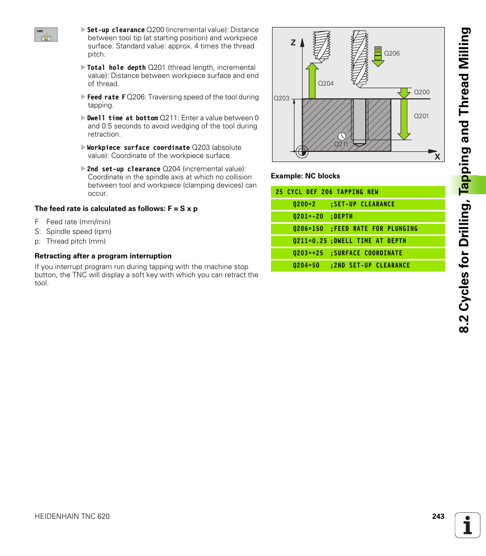 HEIDENHAIN TNC 620 (340 56x-01) User Manual | Page 243 / 539