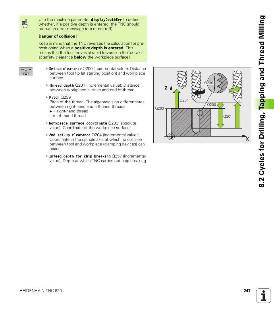 HEIDENHAIN TNC 620 (340 56x-01) User Manual | Page 247 / 539