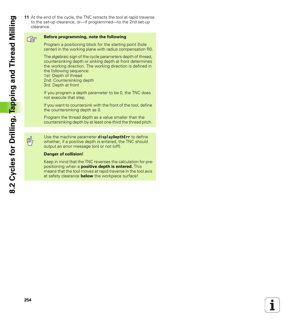 HEIDENHAIN TNC 620 (340 56x-01) User Manual | Page 254 / 539