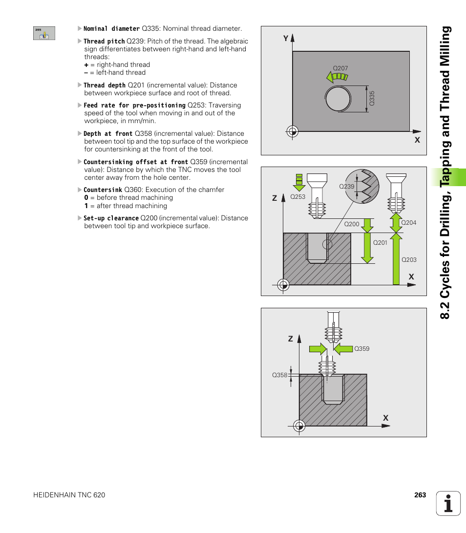 HEIDENHAIN TNC 620 (340 56x-01) User Manual | Page 263 / 539