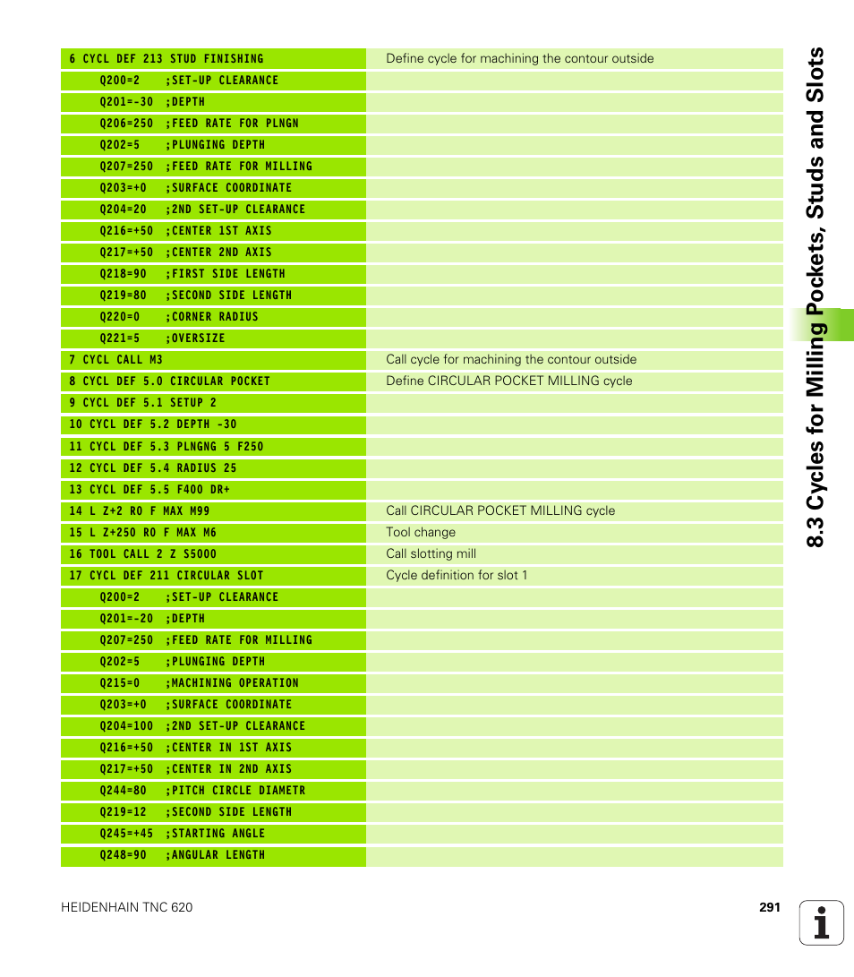 HEIDENHAIN TNC 620 (340 56x-01) User Manual | Page 291 / 539