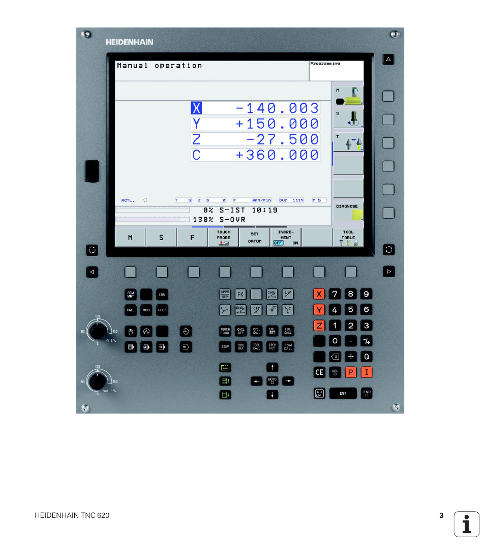 HEIDENHAIN TNC 620 (340 56x-01) User Manual | Page 3 / 539