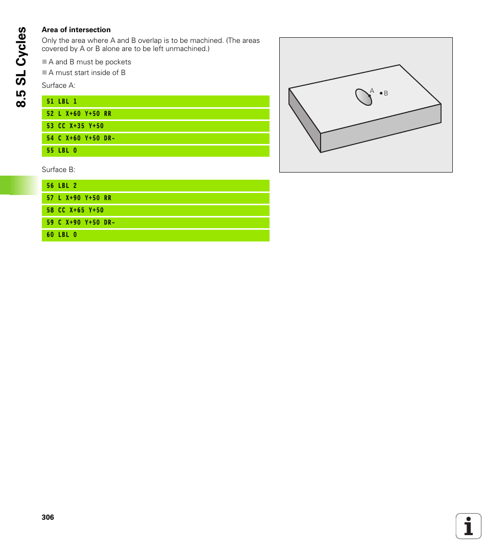 5 sl cy cles | HEIDENHAIN TNC 620 (340 56x-01) User Manual | Page 306 / 539