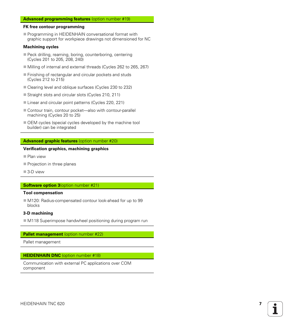 HEIDENHAIN TNC 620 (340 56x-01) User Manual | Page 7 / 539