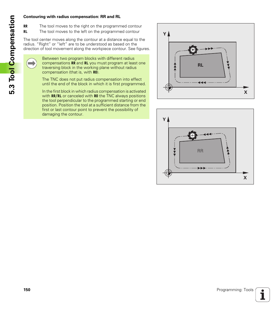 3 t ool compensation | HEIDENHAIN TNC 620 (340 56x-02) User Manual | Page 150 / 511