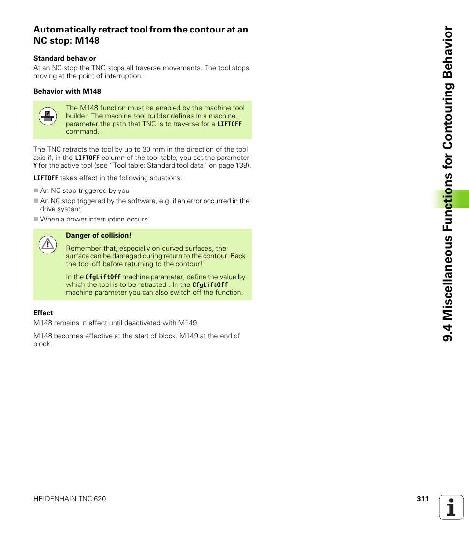 HEIDENHAIN TNC 620 (340 56x-02) User Manual | Page 311 / 511