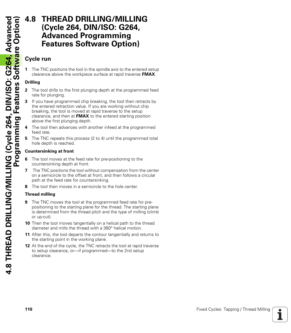 Cycle run, Option) | HEIDENHAIN TNC 620 (340 56x-02) Cycle programming User Manual | Page 110 / 437