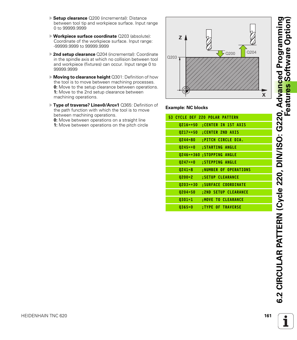 HEIDENHAIN TNC 620 (340 56x-02) Cycle programming User Manual | Page 161 / 437