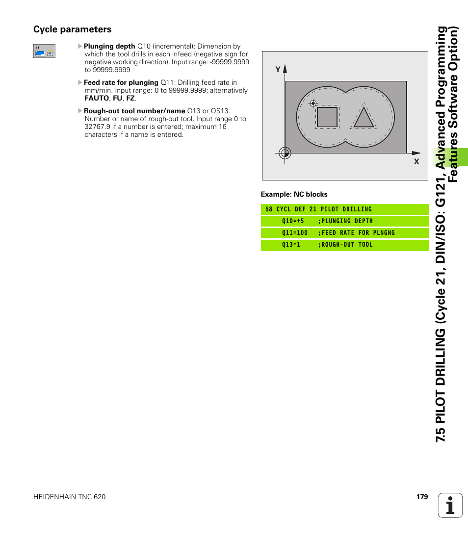 Cycle parameters | HEIDENHAIN TNC 620 (340 56x-02) Cycle programming User Manual | Page 179 / 437