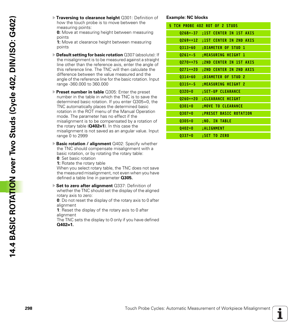 HEIDENHAIN TNC 620 (340 56x-02) Cycle programming User Manual | Page 298 / 437