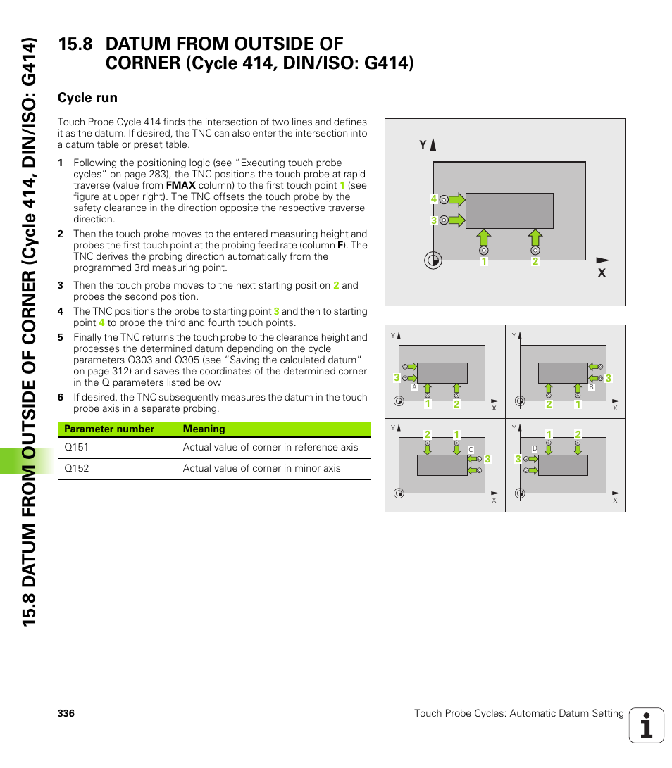 Cycle run | HEIDENHAIN TNC 620 (340 56x-02) Cycle programming User Manual | Page 336 / 437