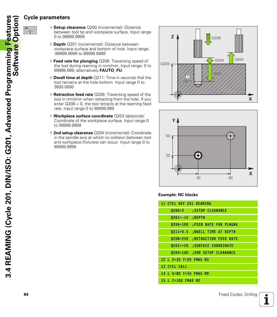 Cycle parameters | HEIDENHAIN TNC 620 (340 56x-02) Cycle programming User Manual | Page 64 / 437