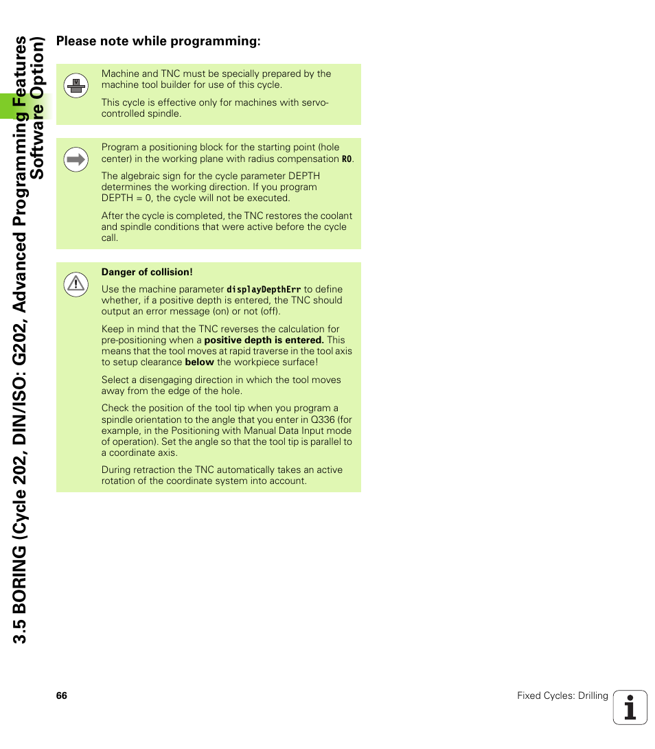 Please note while programming | HEIDENHAIN TNC 620 (340 56x-02) Cycle programming User Manual | Page 66 / 437