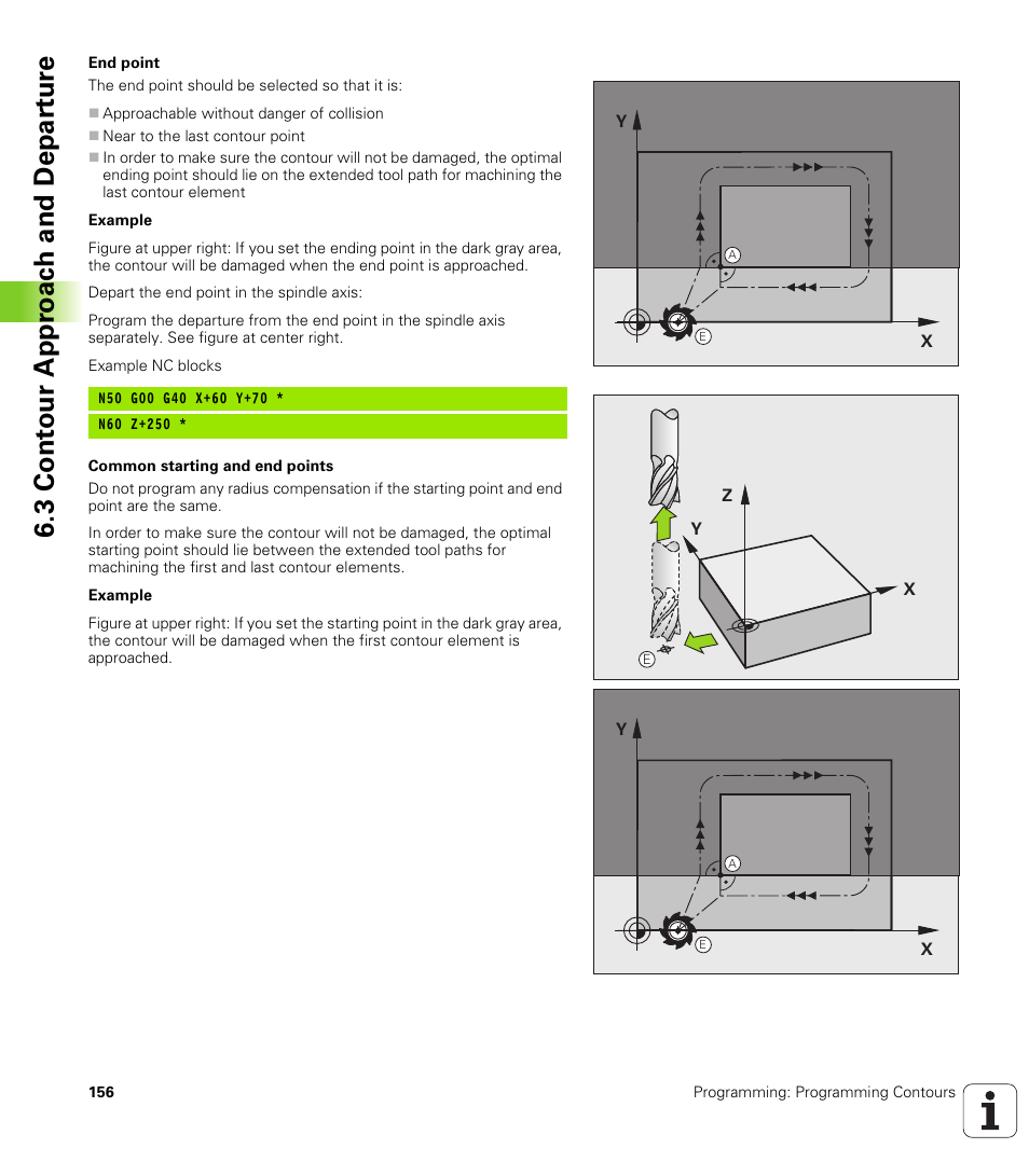 3 cont our appr oac h and depar tur e | HEIDENHAIN TNC 620 (340 56x-02) ISO programming User Manual | Page 156 / 467