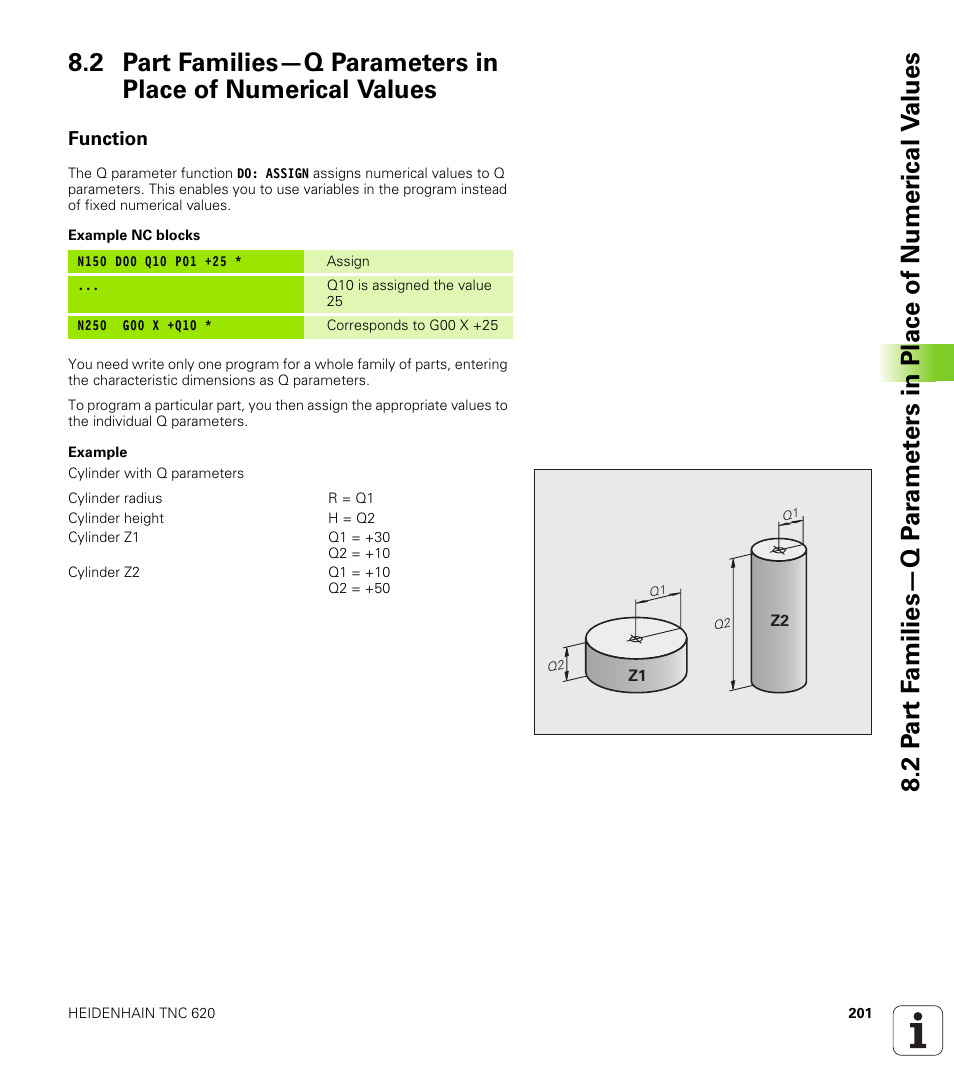 Function | HEIDENHAIN TNC 620 (340 56x-02) ISO programming User Manual | Page 201 / 467