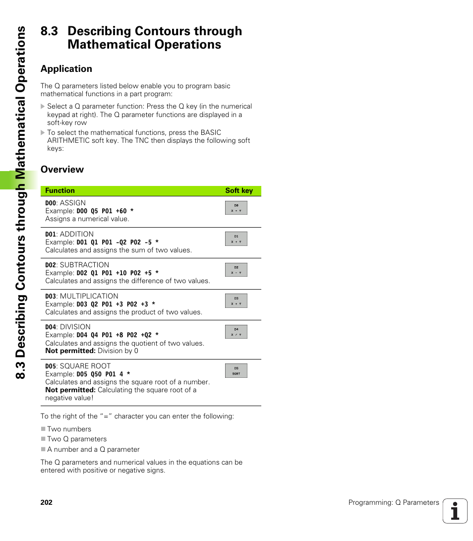Application, Overview | HEIDENHAIN TNC 620 (340 56x-02) ISO programming User Manual | Page 202 / 467