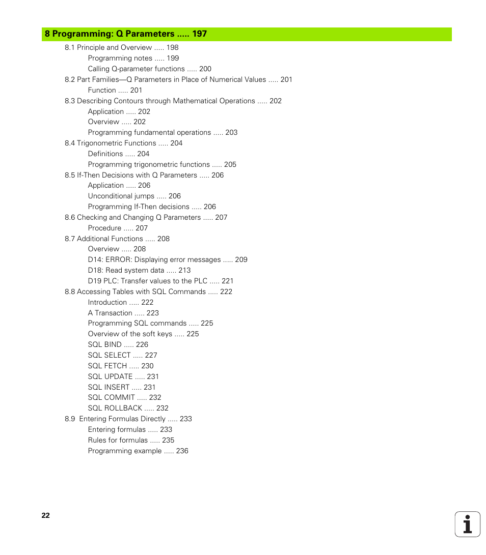 Programming: q parameters | HEIDENHAIN TNC 620 (340 56x-02) ISO programming User Manual | Page 22 / 467