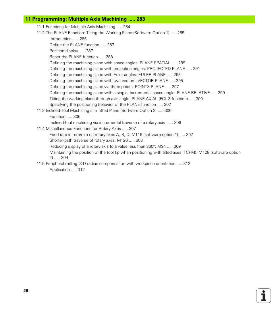 Programming: multiple axis machining | HEIDENHAIN TNC 620 (340 56x-02) ISO programming User Manual | Page 26 / 467