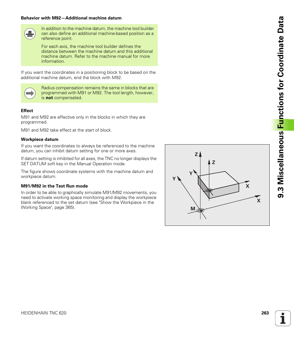 HEIDENHAIN TNC 620 (340 56x-02) ISO programming User Manual | Page 263 / 467
