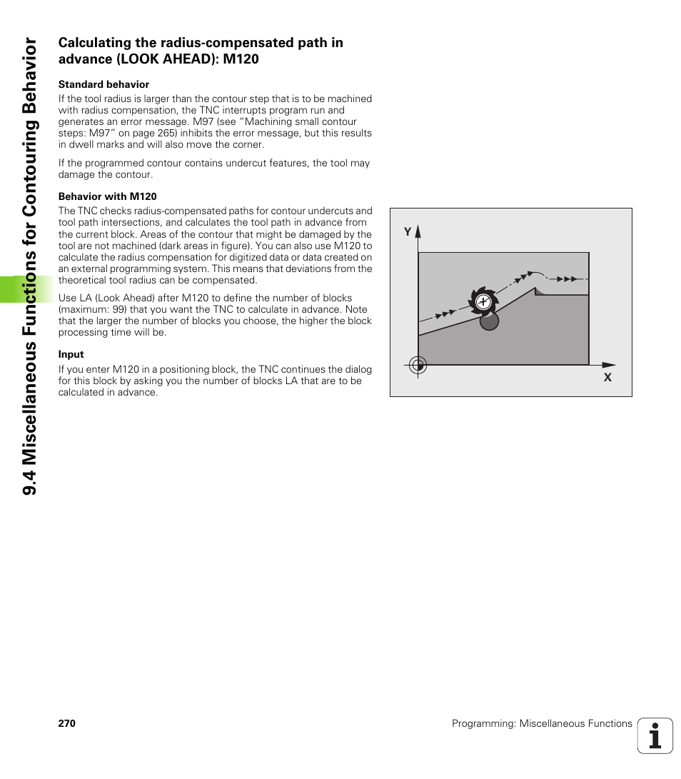 HEIDENHAIN TNC 620 (340 56x-02) ISO programming User Manual | Page 270 / 467
