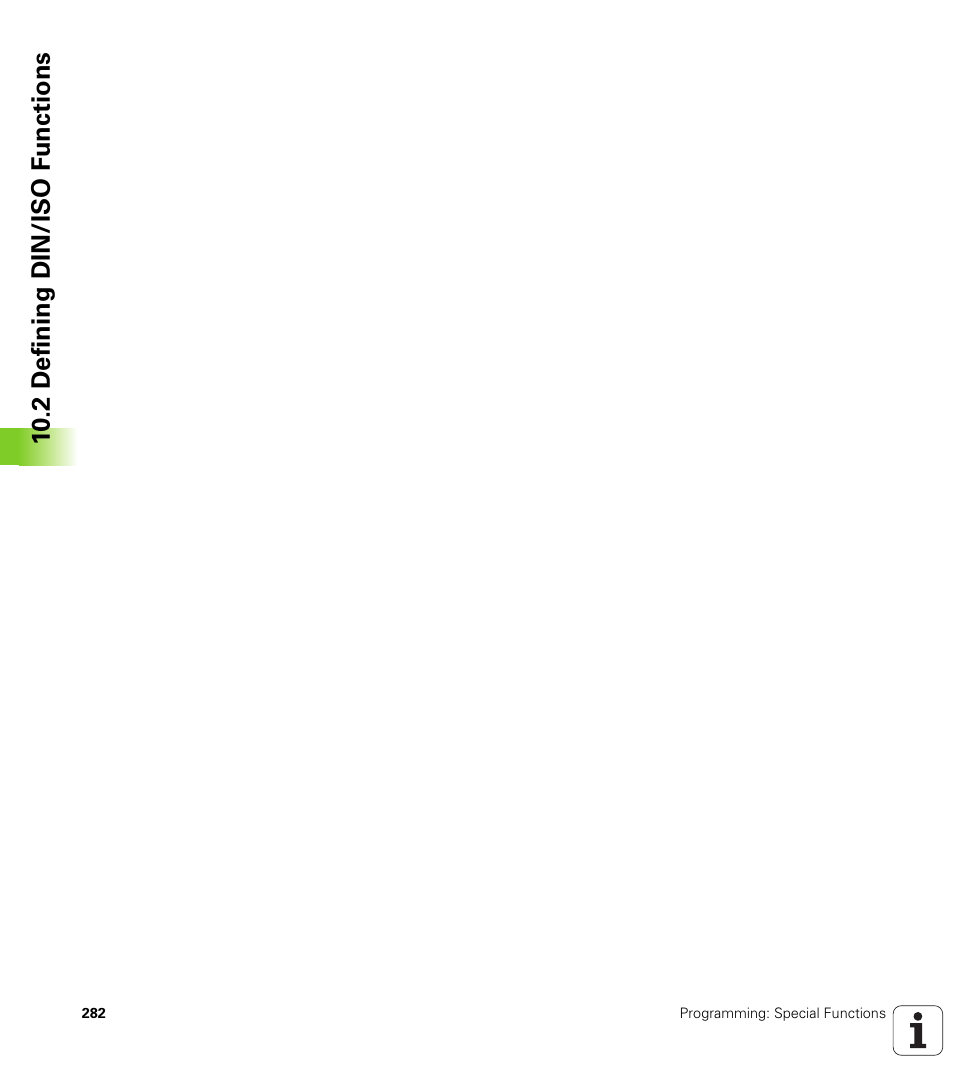 10 .2 defining din/iso f unctions | HEIDENHAIN TNC 620 (340 56x-02) ISO programming User Manual | Page 282 / 467