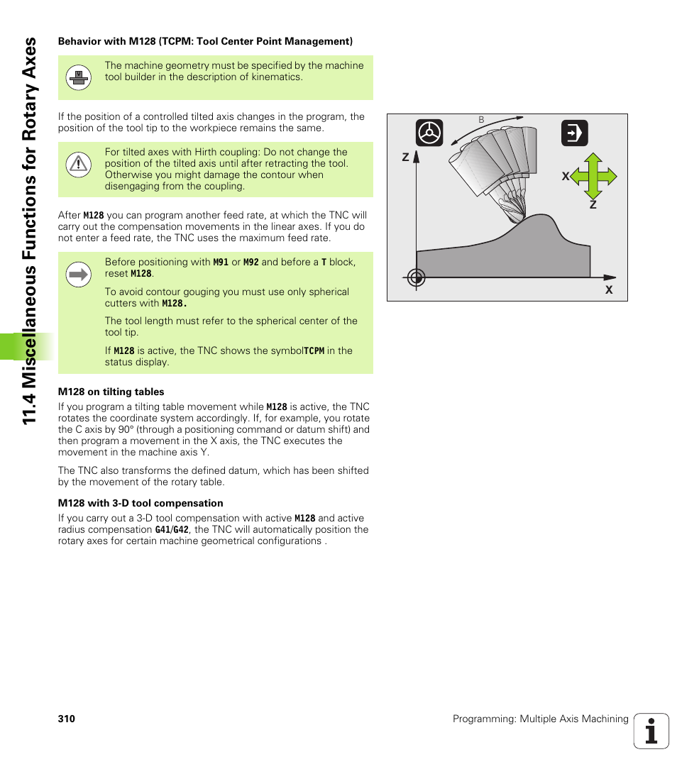 4 miscellaneous f unctions f or rotary ax es | HEIDENHAIN TNC 620 (340 56x-02) ISO programming User Manual | Page 310 / 467