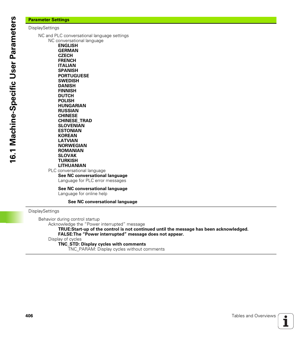 1 mac h ine-specific user p a ra met e rs | HEIDENHAIN TNC 620 (340 56x-02) ISO programming User Manual | Page 406 / 467