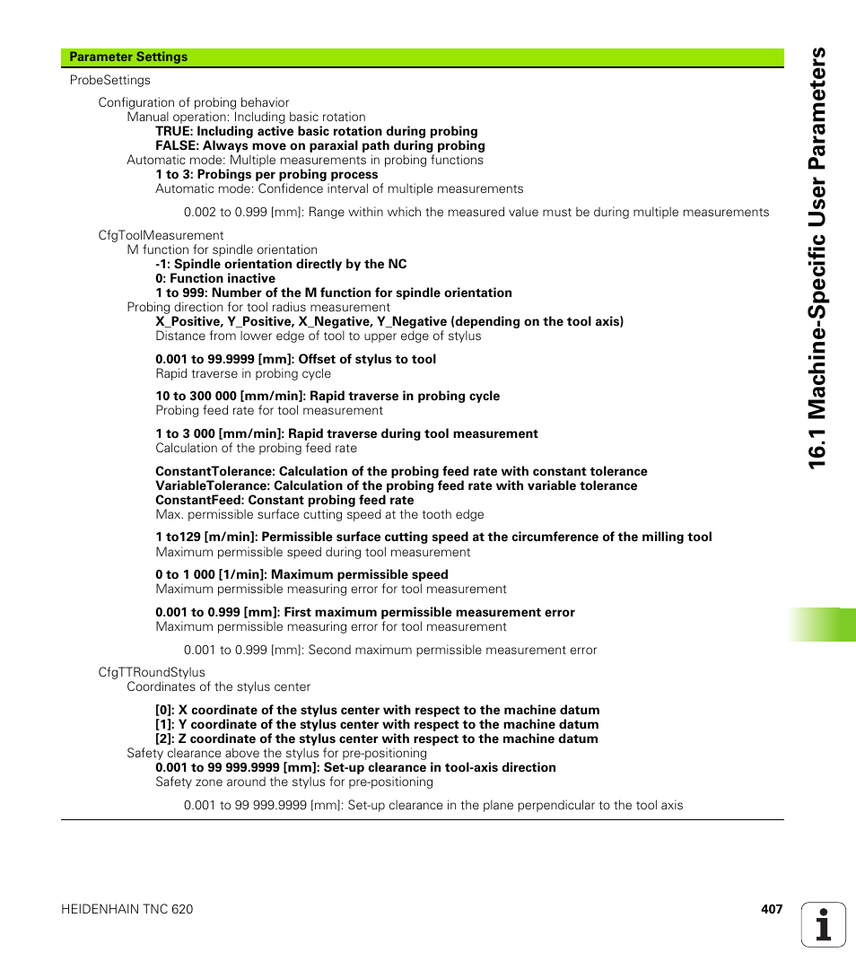1 mac h ine-specific user p a ra met e rs | HEIDENHAIN TNC 620 (340 56x-02) ISO programming User Manual | Page 407 / 467