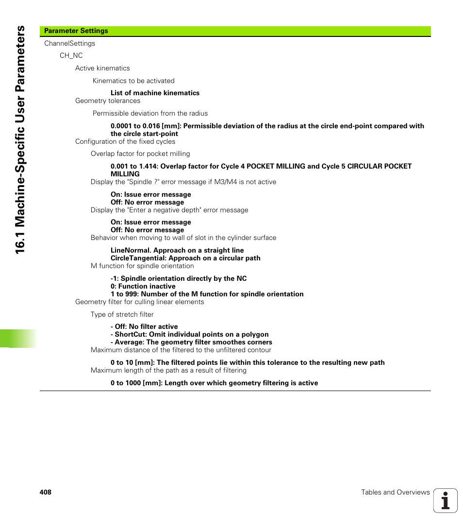 1 mac h ine-specific user p a ra met e rs | HEIDENHAIN TNC 620 (340 56x-02) ISO programming User Manual | Page 408 / 467