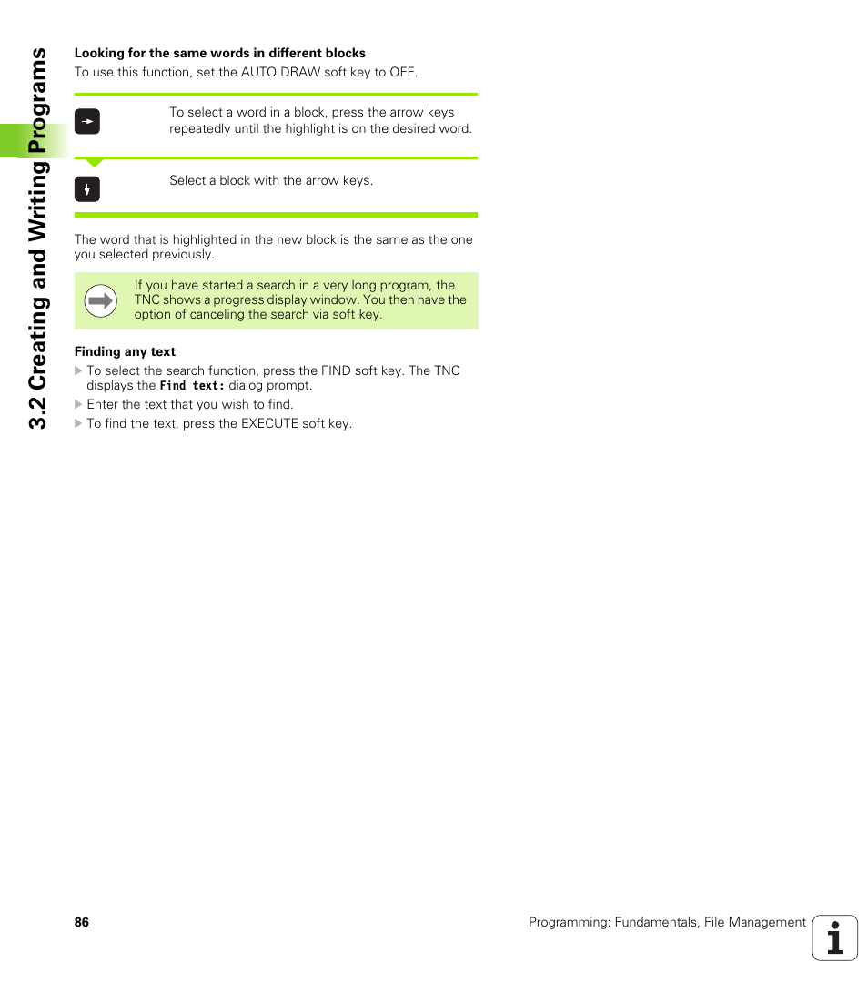 2 cr eating and w riting pr ogr a ms | HEIDENHAIN TNC 620 (340 56x-02) ISO programming User Manual | Page 86 / 467