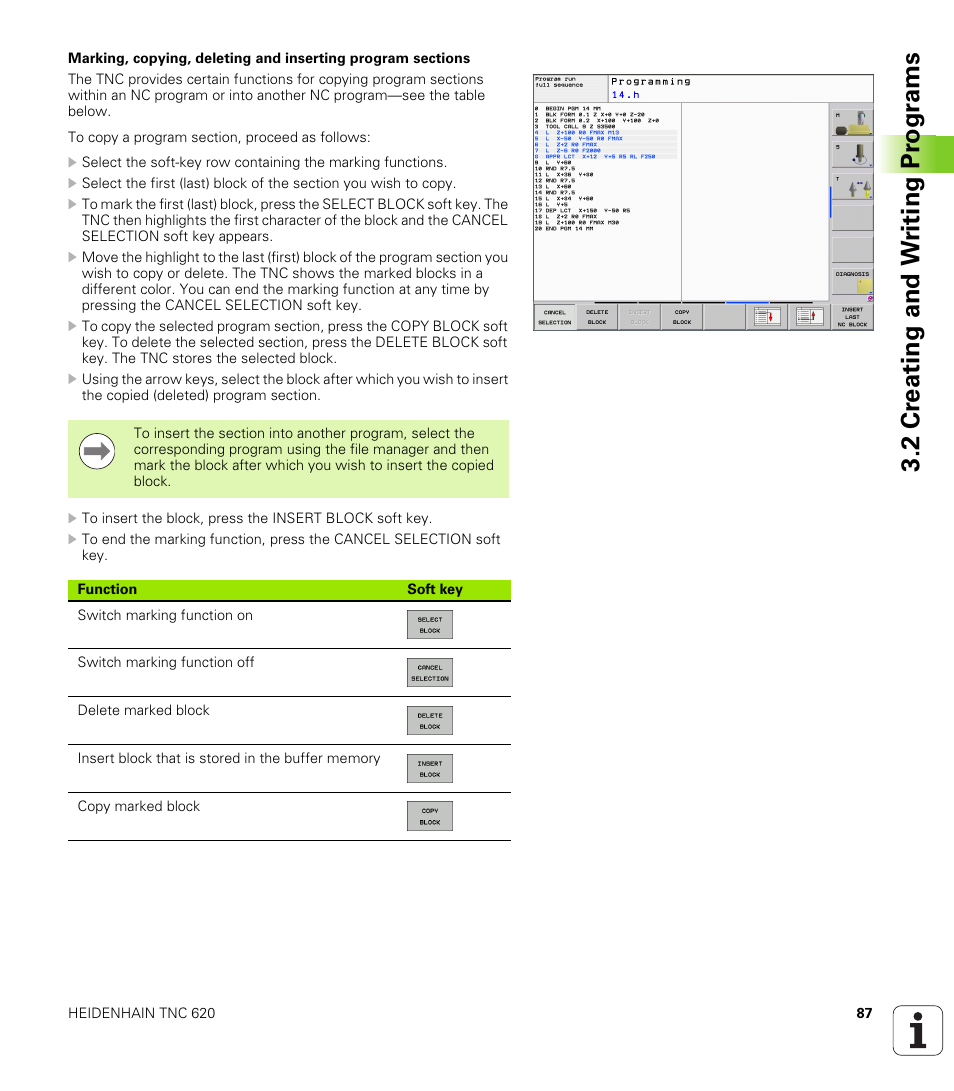2 cr eating and w riting pr ogr a ms | HEIDENHAIN TNC 620 (340 56x-02) ISO programming User Manual | Page 87 / 467