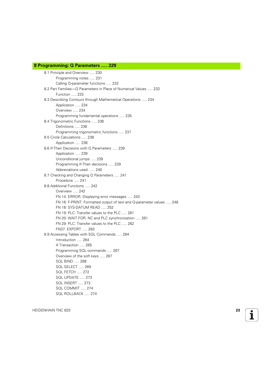 Programming: q parameters | HEIDENHAIN TNC 620 (340 56x-03) User Manual | Page 23 / 541