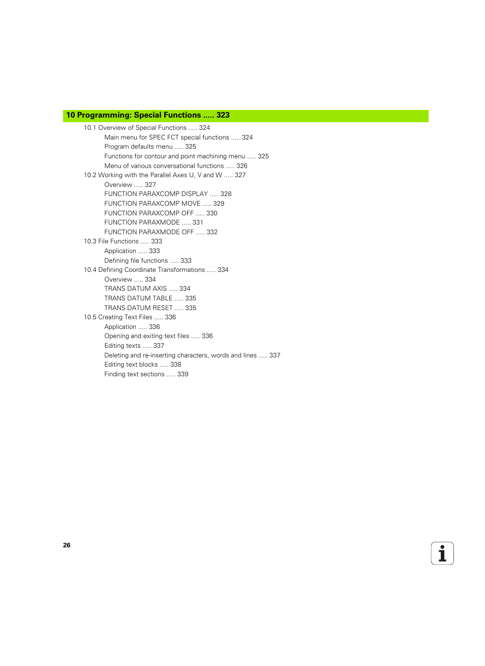 Programming: special functions | HEIDENHAIN TNC 620 (340 56x-03) User Manual | Page 26 / 541