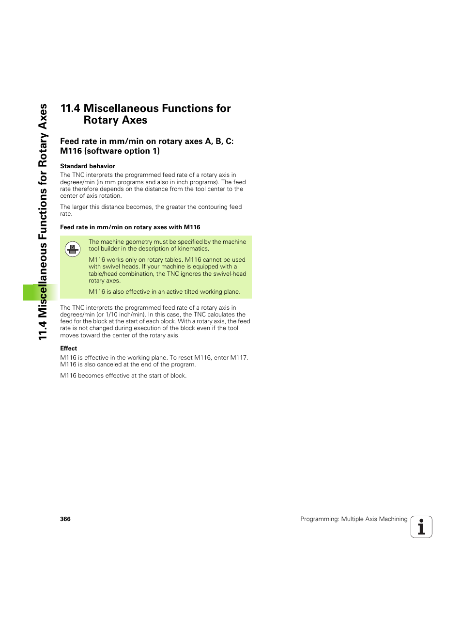 4 miscellaneous functions for rotary axes | HEIDENHAIN TNC 620 (340 56x-03) User Manual | Page 366 / 541