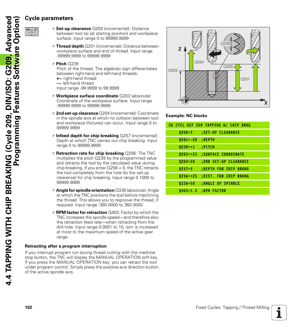 Cycle parameters | HEIDENHAIN TNC 620 (340 56x-03) Cycle programming User Manual | Page 102 / 459