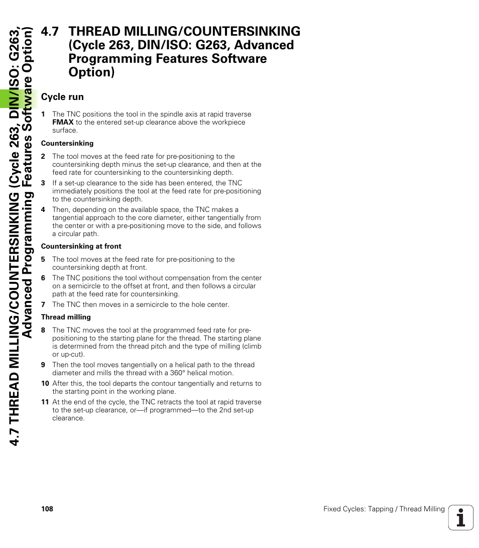 Cycle run, Option) | HEIDENHAIN TNC 620 (340 56x-03) Cycle programming User Manual | Page 108 / 459