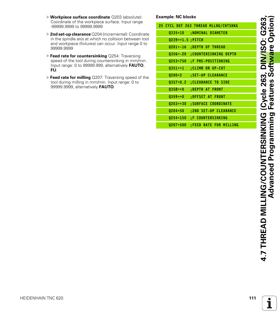 HEIDENHAIN TNC 620 (340 56x-03) Cycle programming User Manual | Page 111 / 459