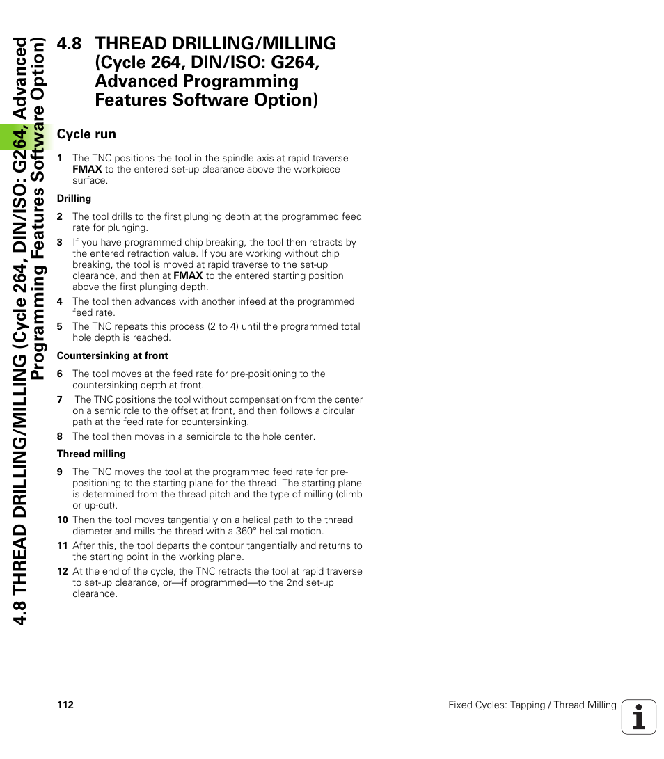 Cycle run, Option) | HEIDENHAIN TNC 620 (340 56x-03) Cycle programming User Manual | Page 112 / 459