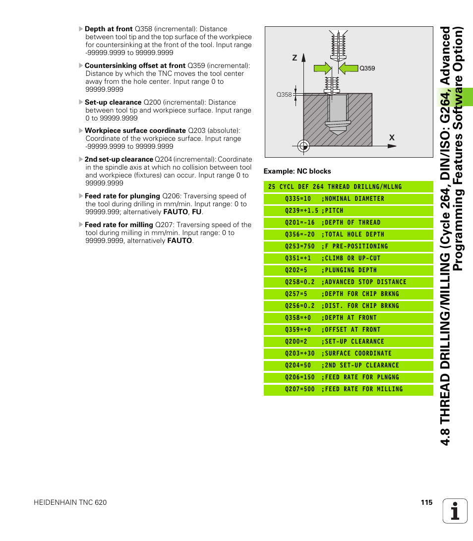 HEIDENHAIN TNC 620 (340 56x-03) Cycle programming User Manual | Page 115 / 459