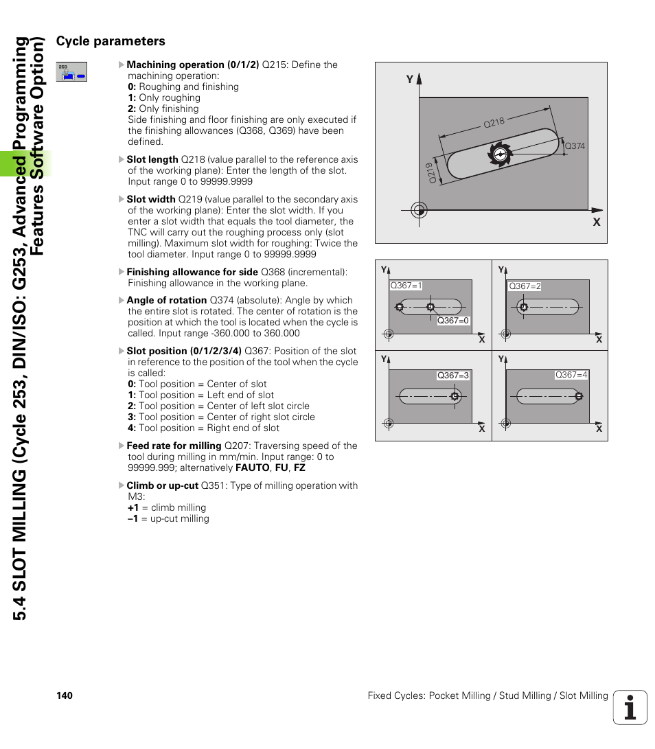Cycle parameters | HEIDENHAIN TNC 620 (340 56x-03) Cycle programming User Manual | Page 140 / 459