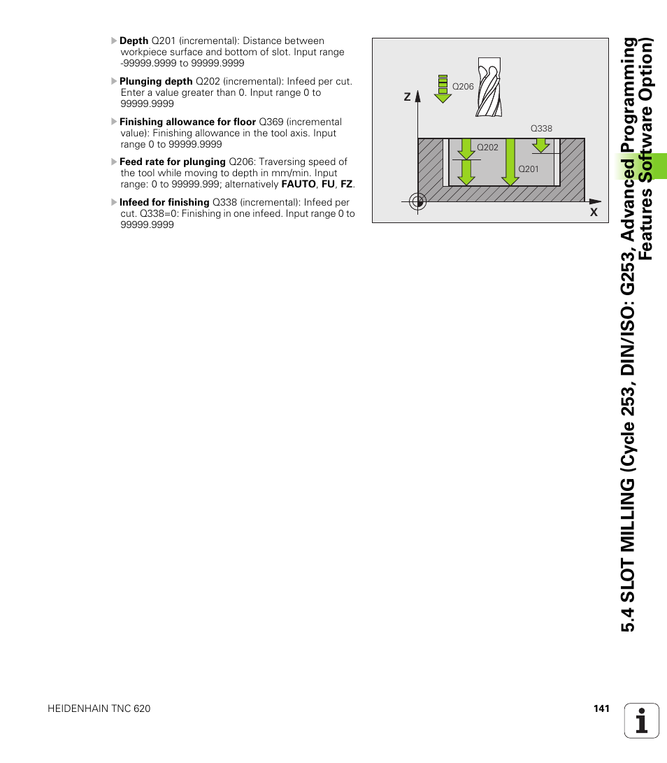 HEIDENHAIN TNC 620 (340 56x-03) Cycle programming User Manual | Page 141 / 459