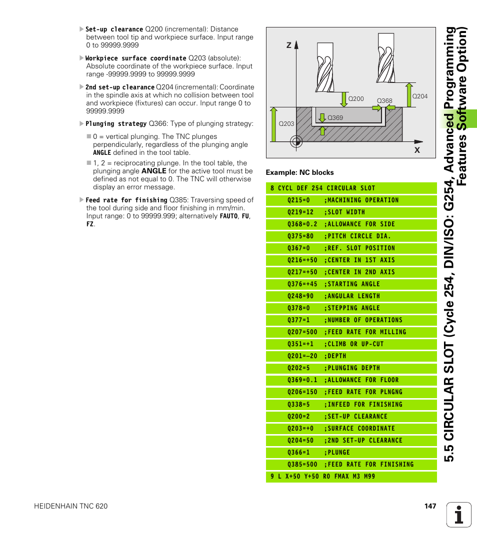 HEIDENHAIN TNC 620 (340 56x-03) Cycle programming User Manual | Page 147 / 459