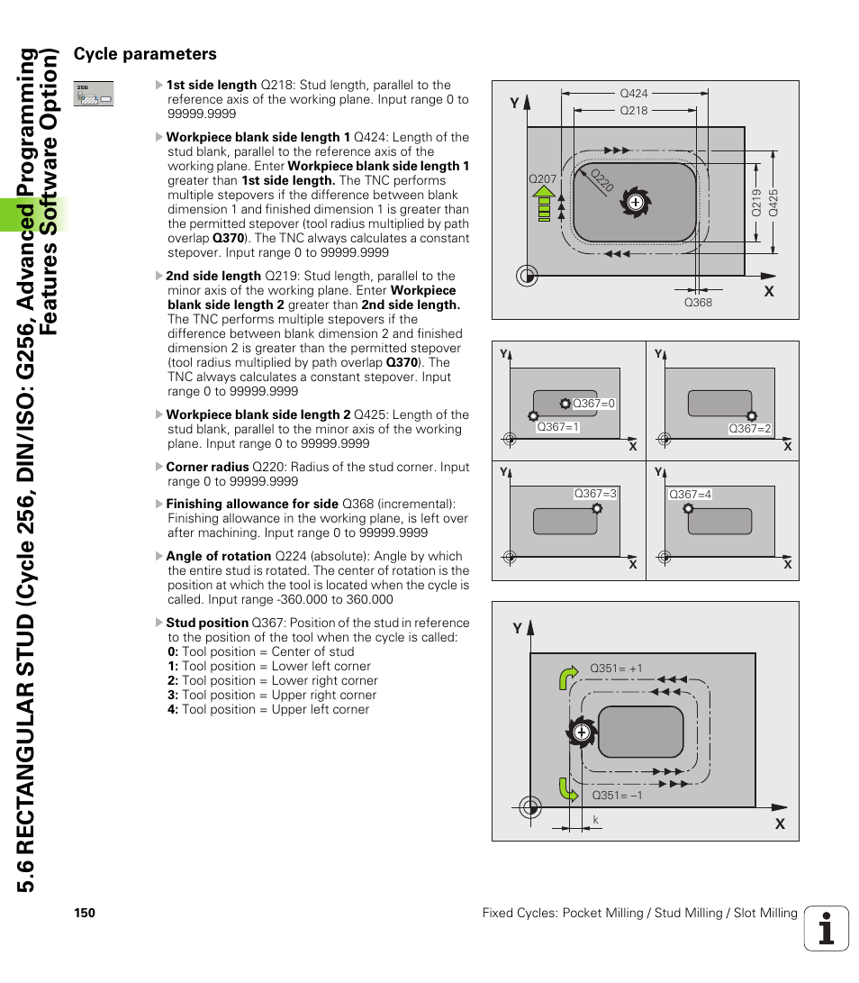 Cycle parameters | HEIDENHAIN TNC 620 (340 56x-03) Cycle programming User Manual | Page 150 / 459