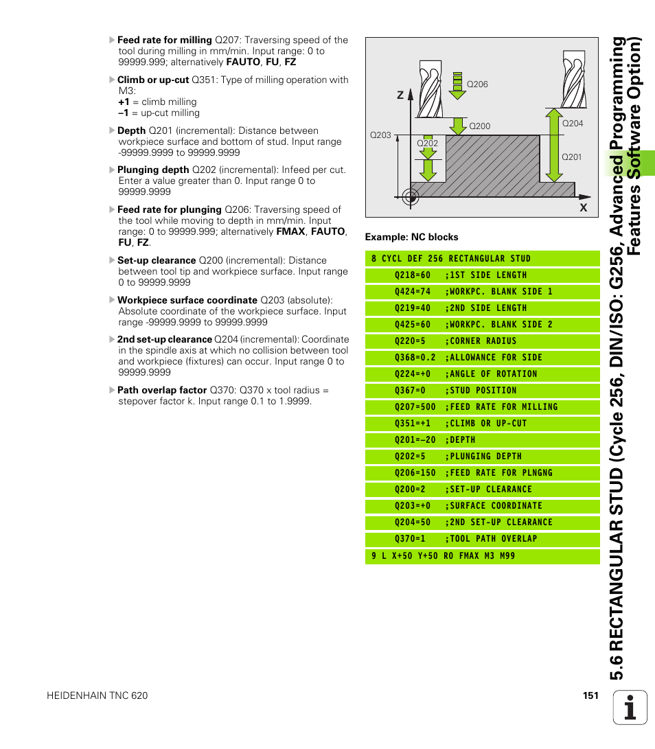 HEIDENHAIN TNC 620 (340 56x-03) Cycle programming User Manual | Page 151 / 459