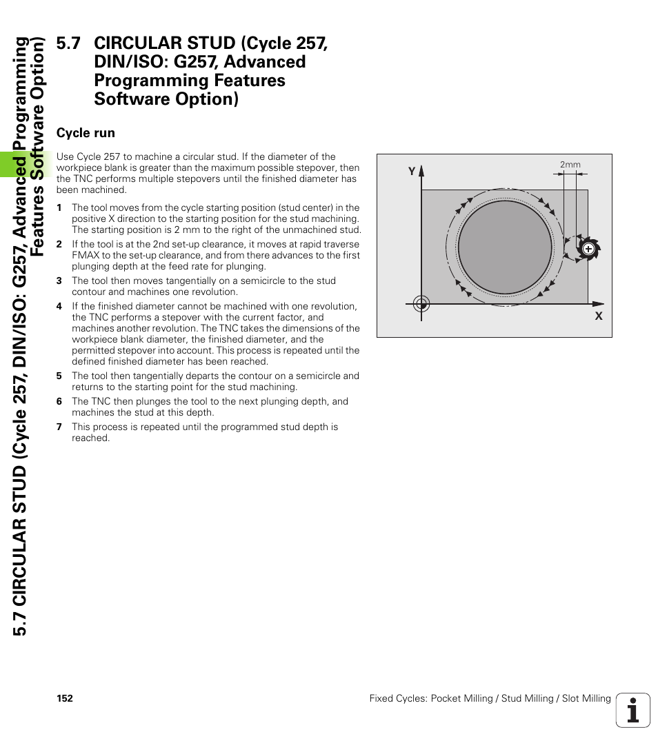 Cycle run | HEIDENHAIN TNC 620 (340 56x-03) Cycle programming User Manual | Page 152 / 459