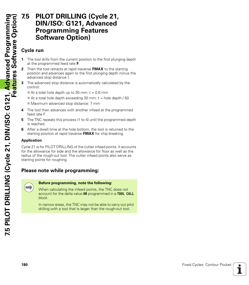 Cycle run, Please note while programming | HEIDENHAIN TNC 620 (340 56x-03) Cycle programming User Manual | Page 180 / 459